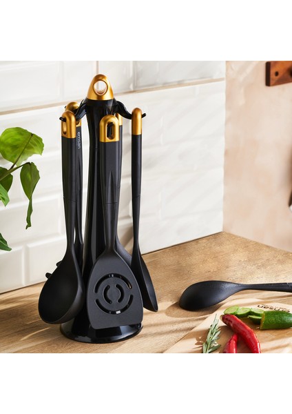 Emsan Hera 6 Parça Standlı Servis Seti Gold