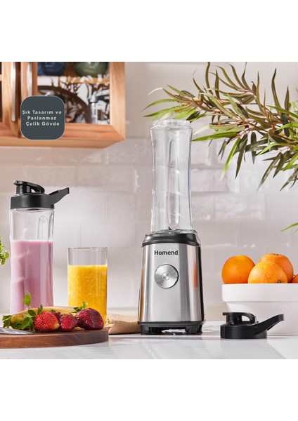 Homend Mixfresh 7010h Kişisel Smoothie Blender Inox 350W