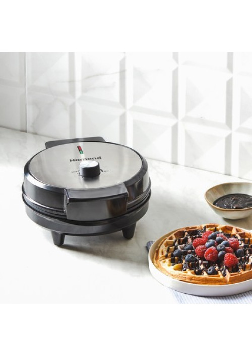 Homend Waffling 1350H Yuvarlak Waffle Makinesi 1000W Güçte Teflon Plakalarla Kolay Kullanım