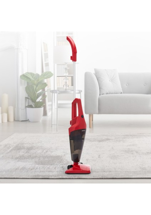 Sunny Rossa Mini Pratik Dikey Süpürge - Ergonomik Tasarım ve Tüm Yüzeyler İçin Üçgen Süpürme Aparatı ile 0.75 Lt Toz Haznesi